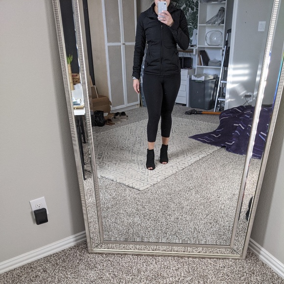 Black Suede Peep Toe Booties - Picture 4 of 6